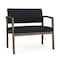 Lesro Lenox Steel Bariatric Chair Metal Frame, Bronze, MD Black Upholstery LS1401 - alternate 1